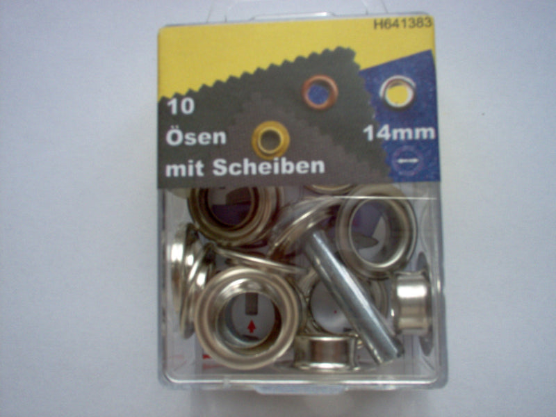 Eyelets and washers with tool 8 / 11 / 14mm