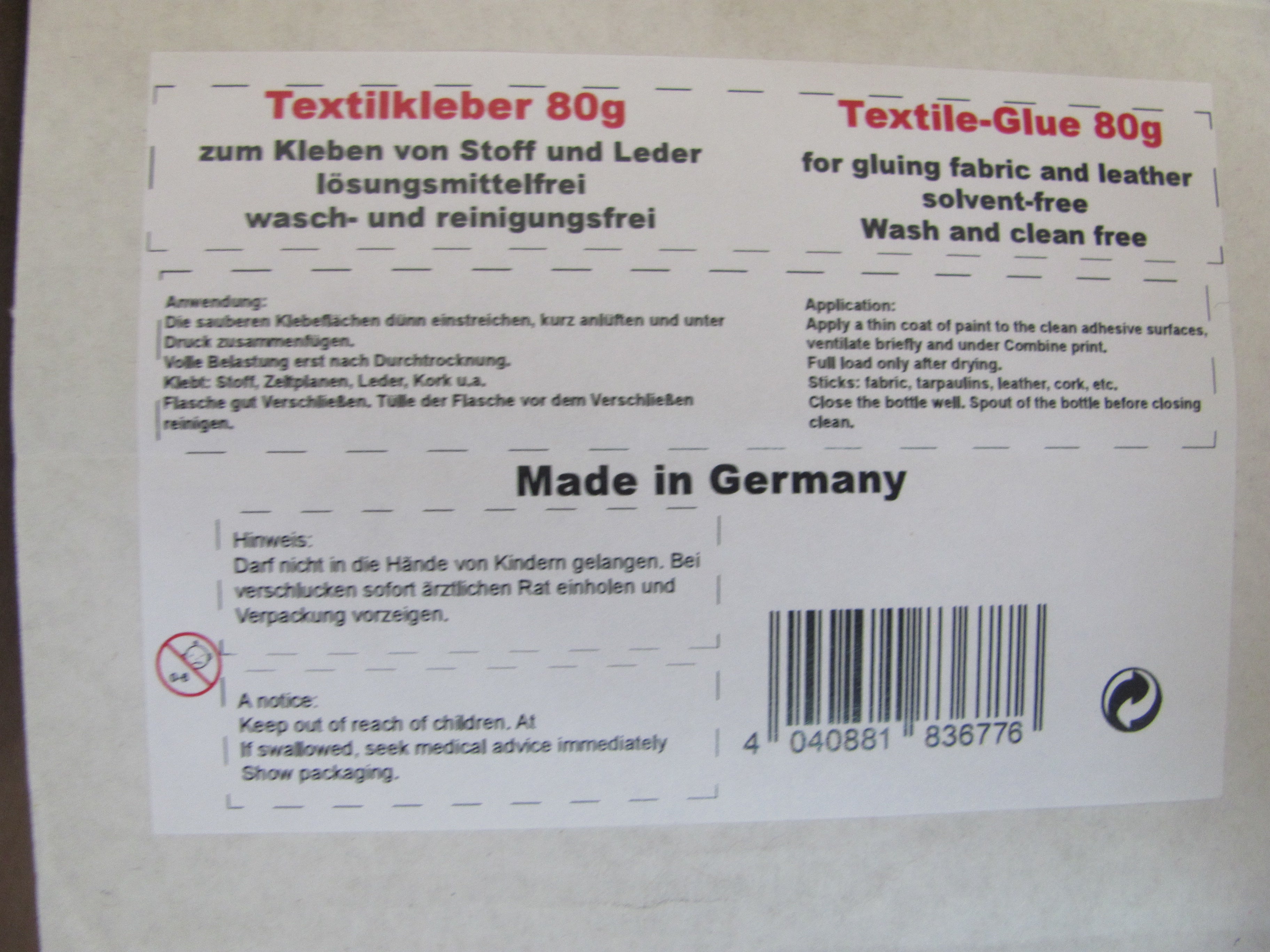 Textilkleber 80ml