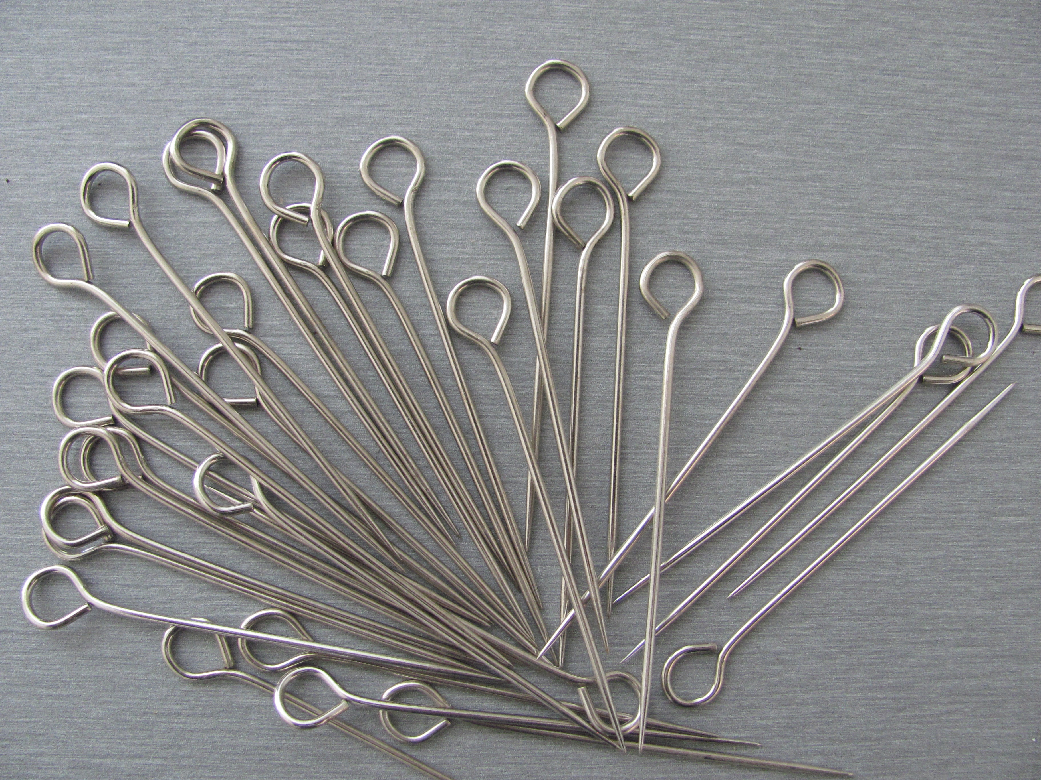 100 Stück Sattlernadeln & Ringstecker 1,60 x 100 mm – Robuste Zuschnitt-Nadel aus Federstahl (Vernickelt) (Kopie) (Kopie) (Kopie)