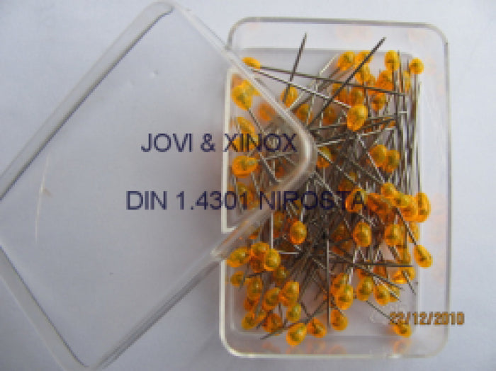 Edelstahl-Stecknadeln 0,59x33mm mit Kunststoffkopf