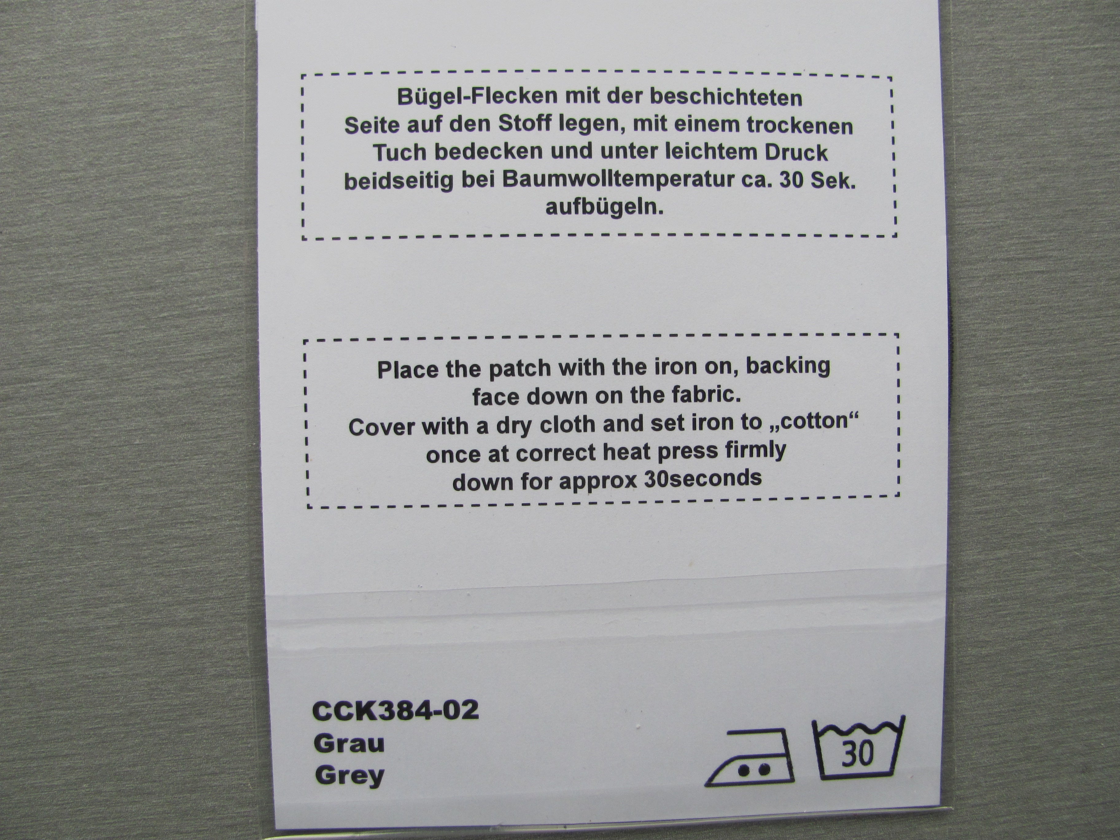 2 Stück Wildleder-Immitatflecken oval 10x14cm Grau