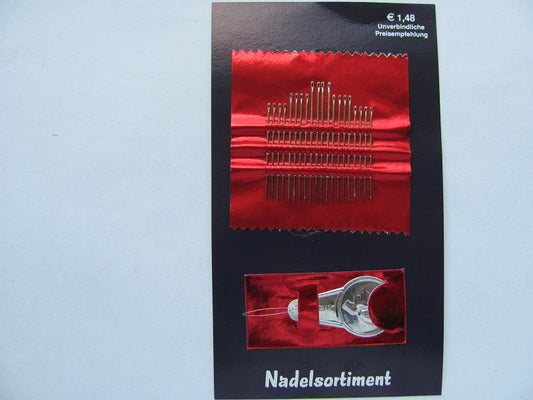 20 sewing needles with threader