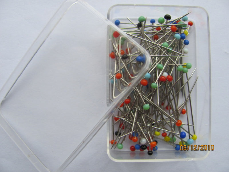 Extra feine Glaskopfstecknadeln 0,55x30mm