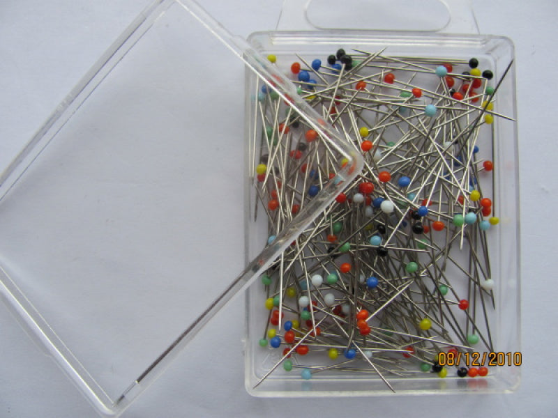 Extra feine Glaskopfstecknadeln 0,55x30mm