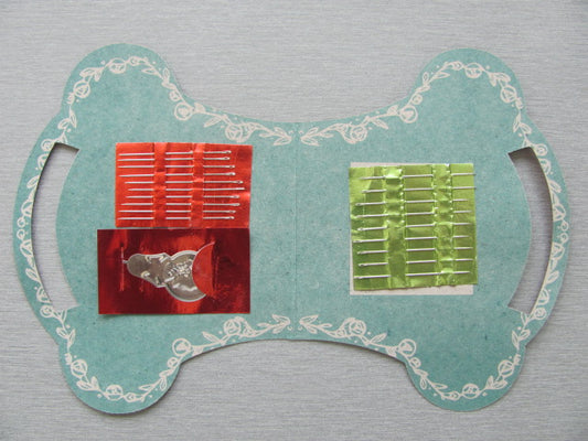 Needle basket with 20 sewing needles + threader