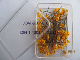 Edelstahl-Stecknadeln 0,59x33mm mit Kunststoffkopf