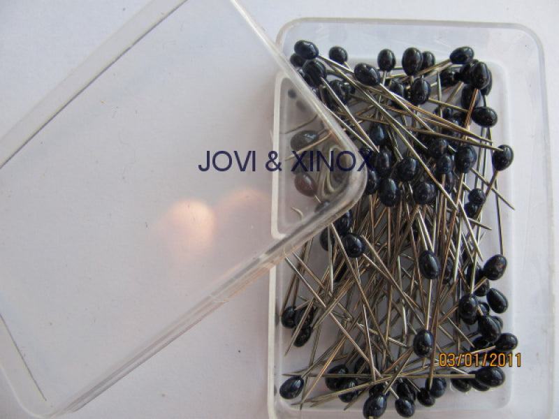 Edelstahl-Stecknadeln 0,59x33mm mit Kunststoffkopf