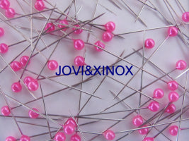 Pearl head pins 0.60x38mm 50 pieces.