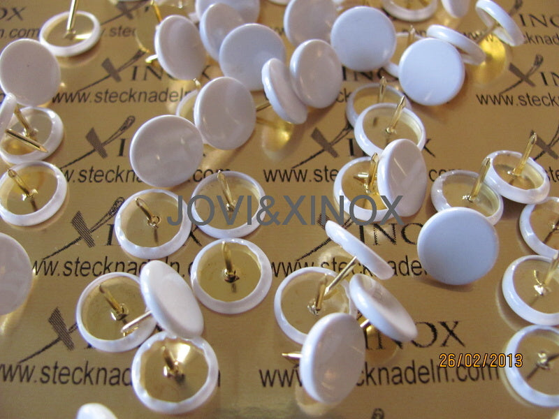 Reißnägel-Heftzwecken WEISS 65St.