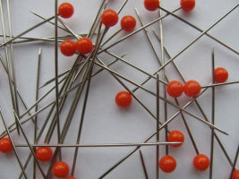 Stecknadeln mit Buntkopf 50mm lang